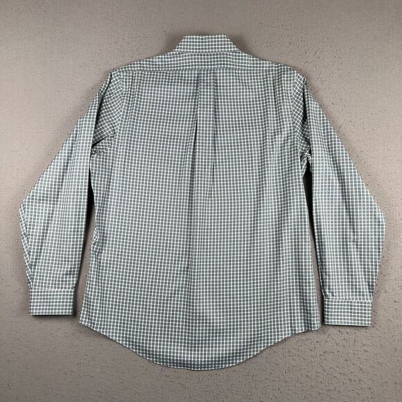 Brooks Brother The Original Polo Green Check Button Down Long Sleeve Shirt Men L - Picture 13 of 16